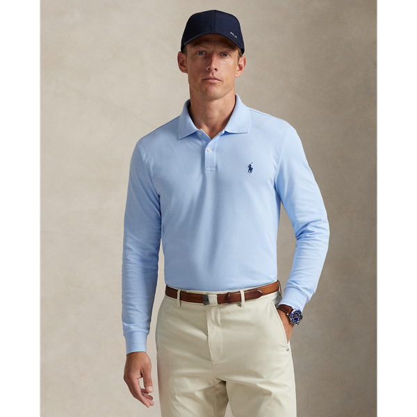 This Polo shirt unites moisture-wicking properties with stretch cotton mesh for all-day comfort. For a double dose of signature style, it features both the RLX logo as well as our signature Pony.
