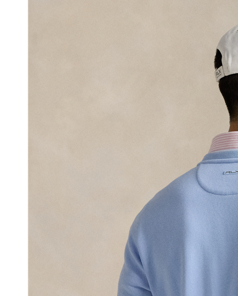 This moisture-wicking sweatshirt is made from a lightweight cotton-blend fleece, which is peached for an extra-soft feel. It features both our "RLX" logo and iconic Pony for signature style.
