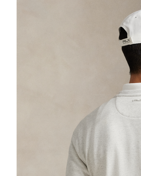 This moisture-wicking sweatshirt is made from a lightweight cotton-blend fleece, which is peached for an extra-soft feel. It features both our "RLX" logo and iconic Pony for signature style.