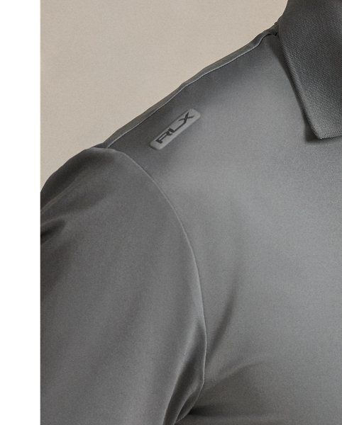 This Polo shirt is crafted from stretch jersey, which is both lightweight and breathable. Its moisture-wicking properties help keep you cool and comfortable all day long.