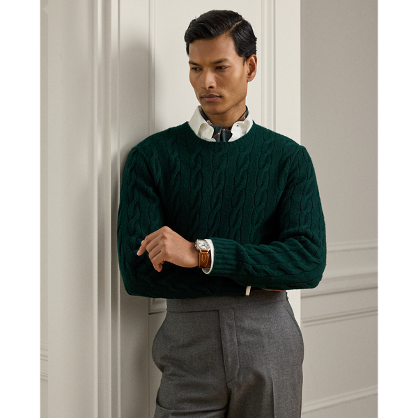 A timeless icon designed to stand the test of time, our Cradle to Cradle Certified (C2C Certified) Gold Crewneck Jumper is knit with fine cashmere fibres sourced in Italy, dyed in rich hues and features a re-imagined cotton signature label. C2C certification is the global standard for products that are safe and circular.  Ralph Lauren Lauren partnered with an independent assessment body to ensure that every component of this jumper meets the C2C Certified Product Standards set by the Cradle to Cradle Products Innovation Institute (C2CPII).