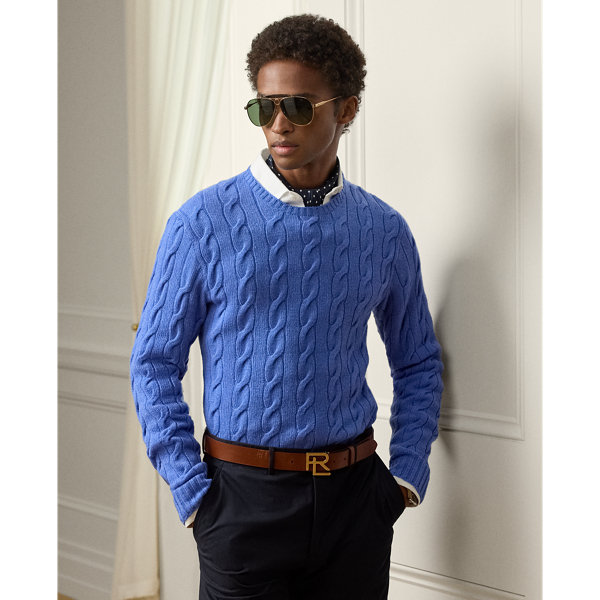 A timeless icon designed to stand the test of time, our Cradle to Cradle Certified (C2C Certified) Gold Crewneck Jumper is knit with fine cashmere fibres sourced in Italy, dyed in rich hues and features a re-imagined cotton signature label. C2C certification is the global standard for products that are safe and circular.  Ralph Lauren Lauren partnered with an independent assessment body to ensure that every component of this jumper meets the C2C Certified Product Standards set by the Cradle to Cradle Products Innovation Institute (C2CPII).