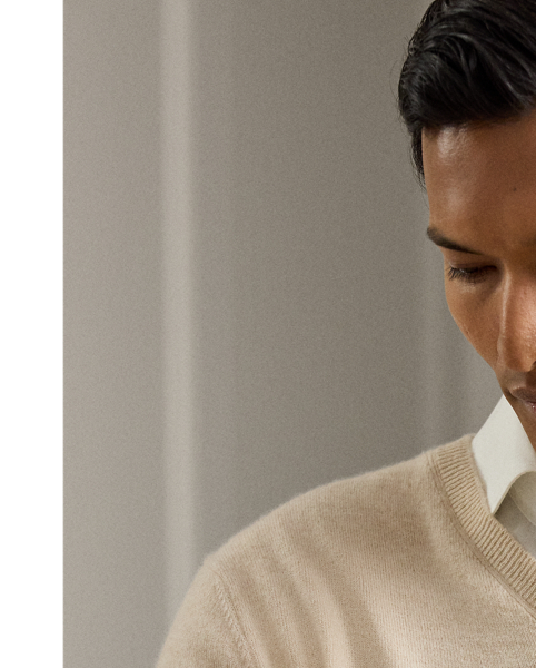 A timeless icon designed to stand the test of time, our Cradle to Cradle Certified (C2C Certified) Gold V-Neck Jumper is knit with fine cashmere fibres sourced in Italy, dyed in rich hues and features a re-imagined cotton signature label. C2C certification is the global standard for products that are safe and circular.  Ralph Lauren Lauren has partnered with an independent assessment body to ensure that every component of this jumper meets the C2C Certified Product Standards set by the Cradle to Cradle Products Innovation Institute (C2CPII).