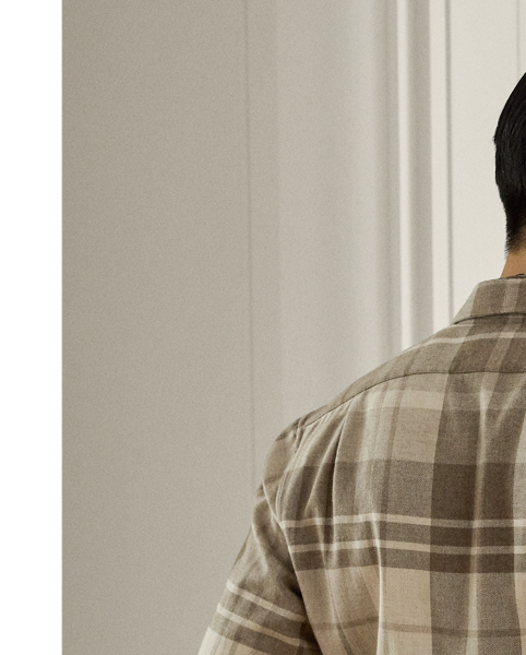 Expertly crafted in Italy, this utility-inspired shirt features a plaid pattern that is unique to Purple Label and bespoke mother-of-pearl buttons. Its lightweight cashmere cloth was custom-developed with England's Joshua Ellis mill, which has been creating luxury textiles for more than 250 years.