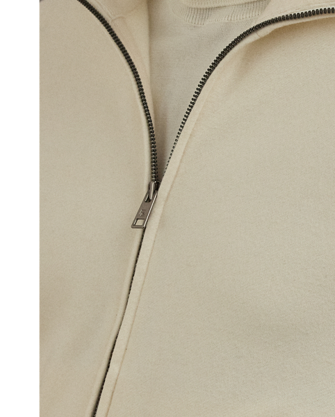 Meticulously crafted in Italy from cotton-and-cashmere fleece, this jacket exemplifies the superior quality and attention to detail that is synonymous with Purple Label. The luxurious layer is further enhanced with signature touches, including bespoke hardware and an embroidered " Ralph Lauren Lauren" logo.