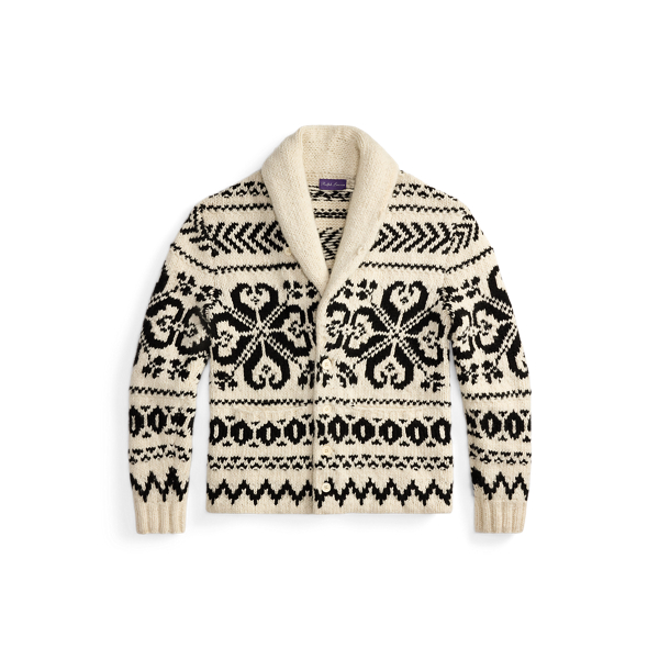 Cardigan col châle en cachemire - Purple Label - Modalova