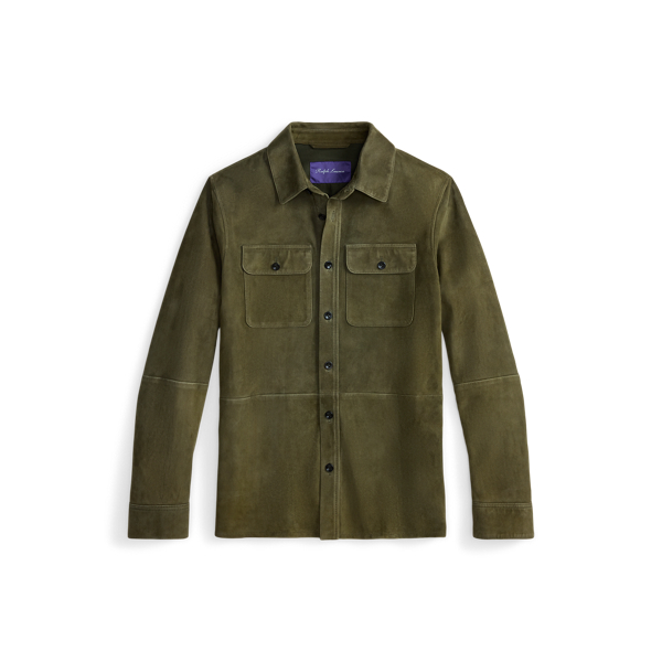 Surchemise Calloway en daim - Purple Label - Modalova