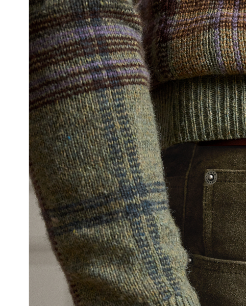 Purple Label's refined take on the classic five-pocket silhouette is hand-tailored in Italy with custom-dyed suede.