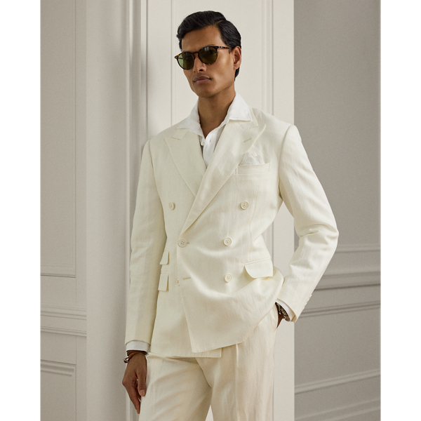 Hand-tailored in Italy, the Kent combines a lighter construction with fine canvassing and a soft shoulder to create a more natural profile. This version is crafted using a custom-developed herringbone cloth that combines soft cotton and lightweight linen.