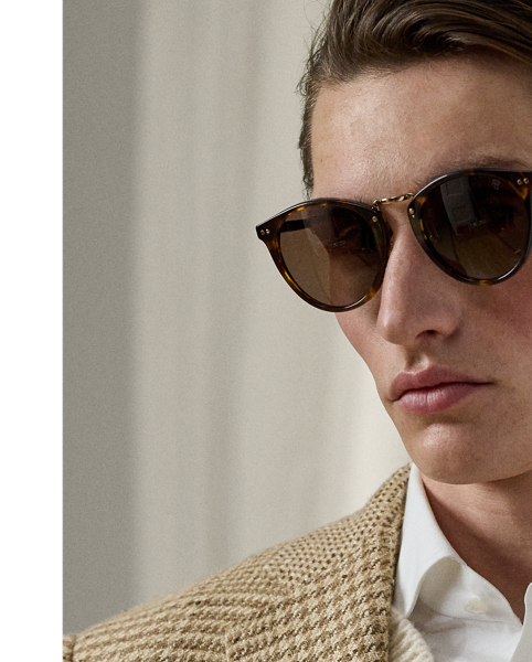 Hand-tailored in Italy, the Kent combines a lighter construction with fine canvassing and a soft shoulder to create a more natural profile. This version's Glen plaid fabric was custom-developed for  Ralph Lauren Lauren using silk, linen and cashmere.