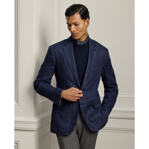 Hand-tailored in Italy, the Kent combines a lighter construction with fine canvassing and a soft shoulder to create a more natural profile. This version's bespoke fabric features a traditional heritage pattern rendered in a modern blend of linen, silk and cotton.
