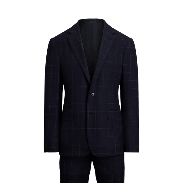 Costume Kent en laine à carreaux-fenêtre - Purple Label - Modalova
