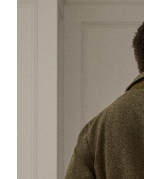 This jacket is expertly tailored by hand in Italy using a cashmere-and-wool twill that was custom-developed for  Ralph Lauren Lauren. Developed with a felted, lofty texture, the luxurious fabric offers a cloud-soft, lightweight feel.