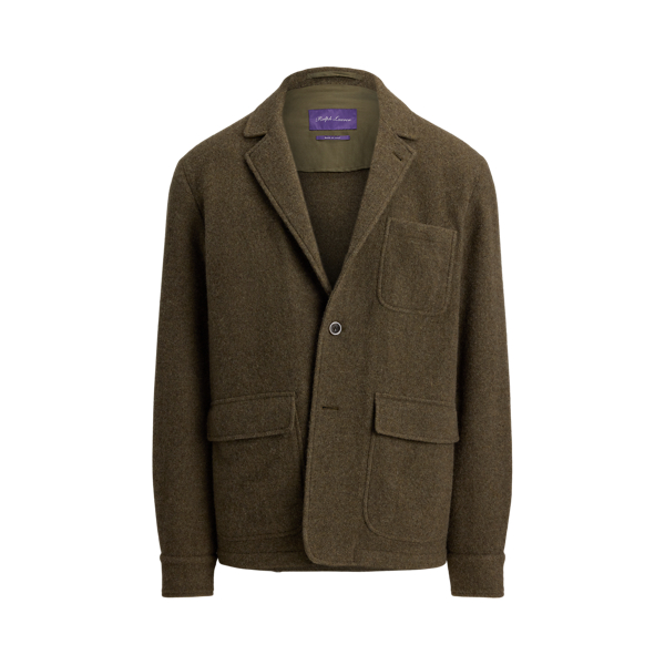 Veste en cachemire et laine grattés - Purple Label - Modalova