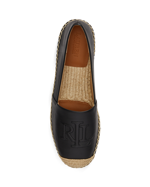 Espadrillas Cameryn Ralph Lauren in cuoio nappa