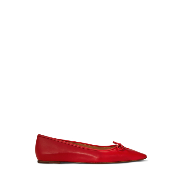 Ballerines à bout pointu en cuir - Polo Ralph Lauren - Modalova