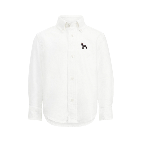 Camisa em tecido Oxford para rapaz