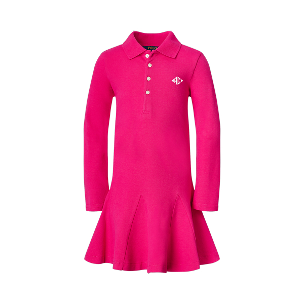 Girl's Monogram Polo Dress