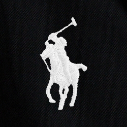 Polo preto/branco