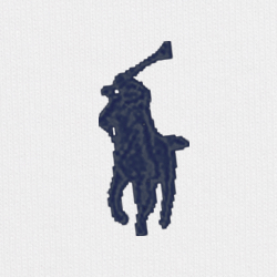 White W/ Navy Pp
