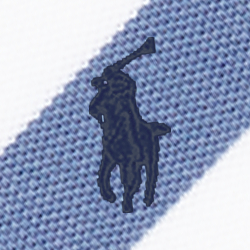 Bleu Capri/Blanc