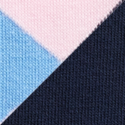 2 pçs. los. rosa/azul-mar