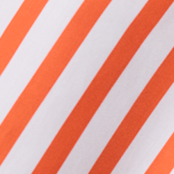 Poppy Orange/White