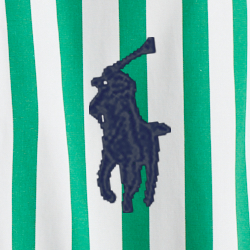 Green/White Stripe