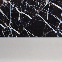 Nero Marquina/Polished Stainless Steel